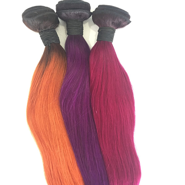 Human hair weave bundles extension color in stock yl141